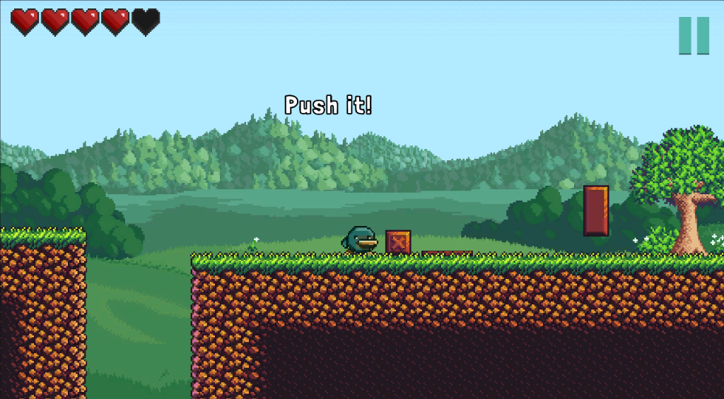 Midnightia Screenshot - Push puzzle