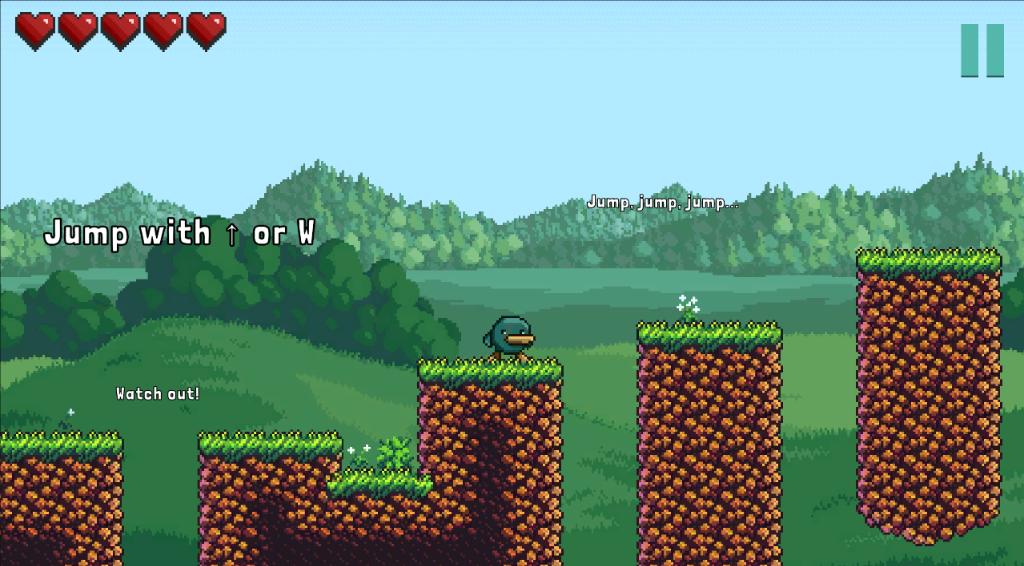 Midnightia Screenshot - Jumping platforms